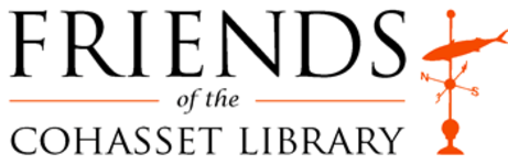 Friends of the Cohasset Library logo with Weathervane