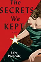 Book cover for The Secrets We Kept, a seated woman in a green dress