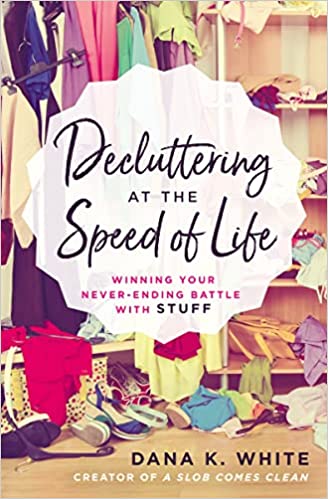 A book cover depicting a messy closet with clothes and shoes on the floor