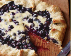 Blueberry cheesecake galette dessert