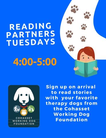 Reading Partners with child & dog