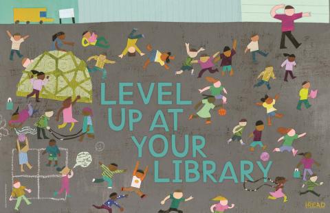 Level Up with kids on playground