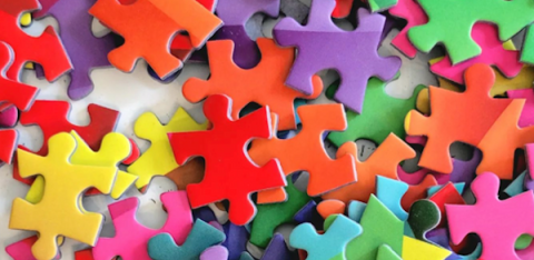 multicolored puzzle pieces