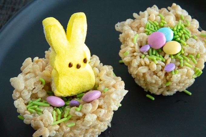 Rice Krispie Treat Nests