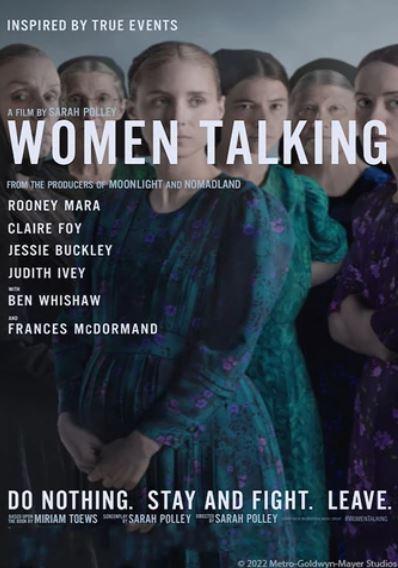 Mennonite women standing in a group