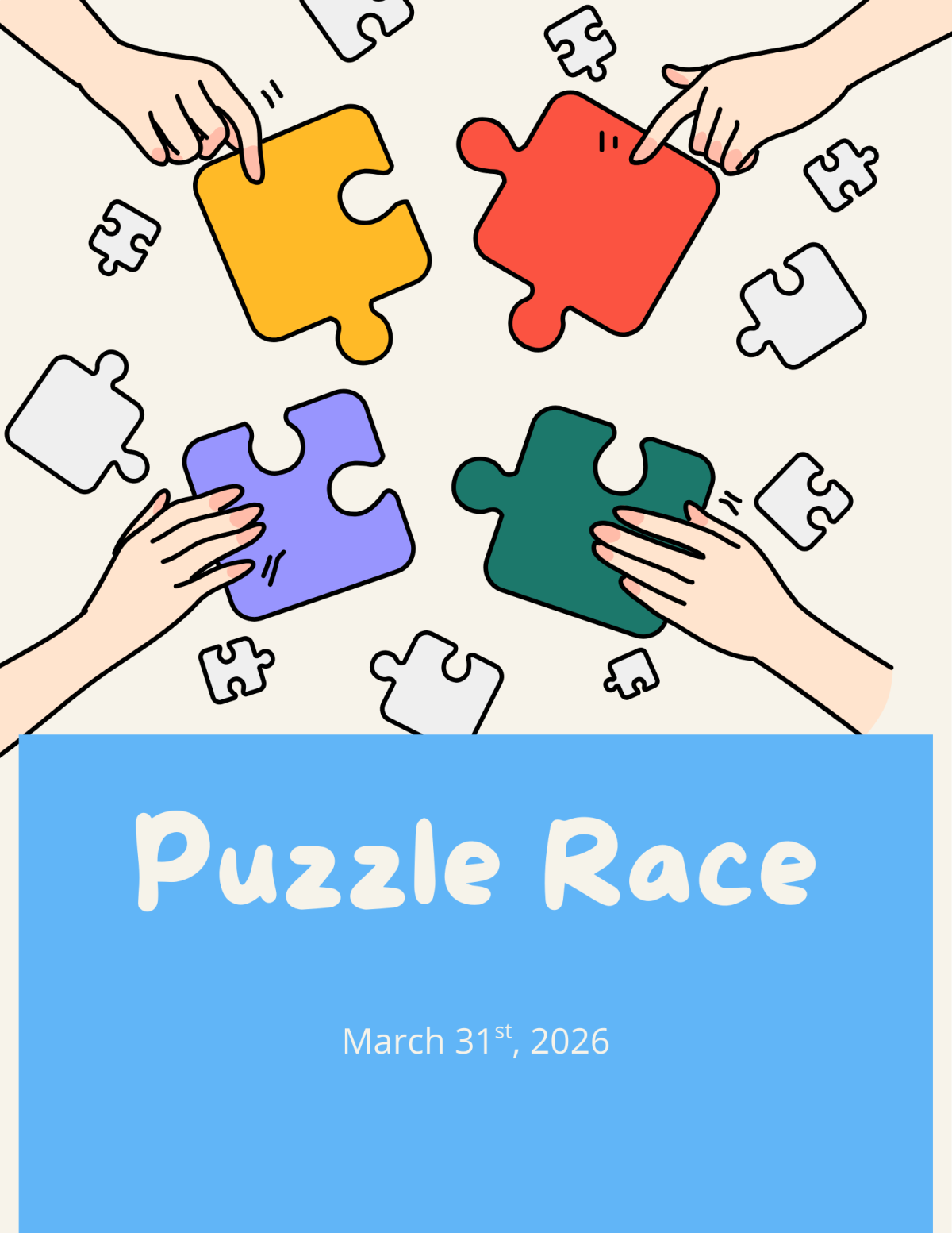 Puzzle Race Poster